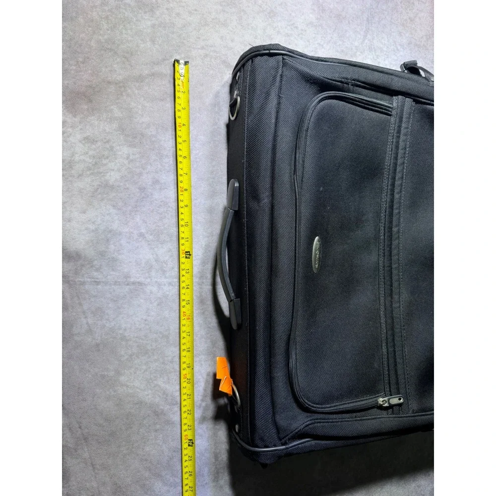 Samsonite Black Ballistic Nylon Tri-Fold Garment Bag Suit Carrier Travel Luggage